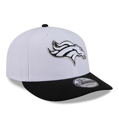 Men's New Era White/Black Denver Broncos 2026 NFL Draft Pre-Curved 9FIFTY Snapback Hat