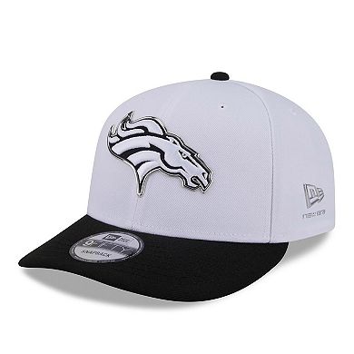 Men's New Era White/Black Denver Broncos 2026 NFL Draft Pre-Curved 9FIFTY Snapback Hat