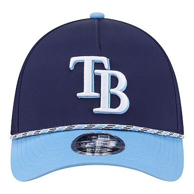 Men's New Era Navy/Light Blue Tampa Bay Rays Rope M-Crown A-Frame 39THIRTY Flex Hat
