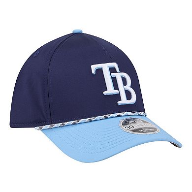 Men's New Era Navy/Light Blue Tampa Bay Rays Rope M-Crown A-Frame 39THIRTY Flex Hat