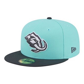 Men's New Era Turquoise/Charcoal Utah Mammoth Two-Tone Color Pack 59FIFTY Fitted Hat