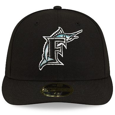 Men's New Era Black Florida Marlins On-Field Authentic Collection Low Profile 59FIFTY Fitted Hat