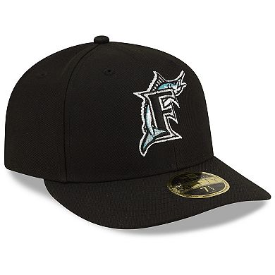 Men's New Era Black Florida Marlins On-Field Authentic Collection Low Profile 59FIFTY Fitted Hat
