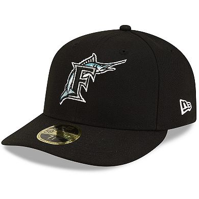 Men's New Era Black Florida Marlins On-Field Authentic Collection Low Profile 59FIFTY Fitted Hat