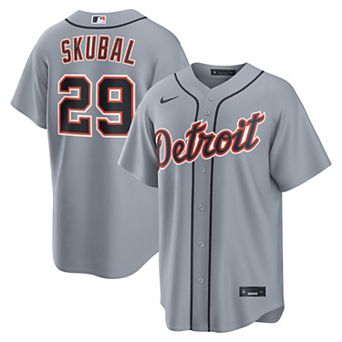Men's Nike Tarik Skubal Gray Detroit Tigers Road Replica Jersey