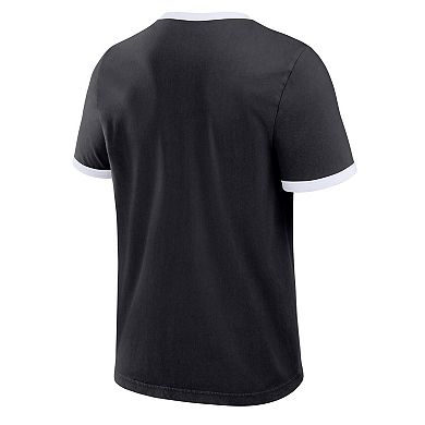 Men's Darius Rucker Collection by Fanatics Black Baltimore Orioles Washed Ringer T-Shirt