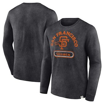 Men's Fanatics Charcoal San Francisco Giants Circus Catch Long Sleeve T-Shirt