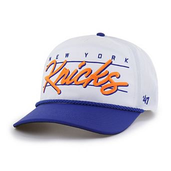 Men's '47 White New York Knicks brrr° Condor Two-Tone Hitch Rope Adjustable Hat