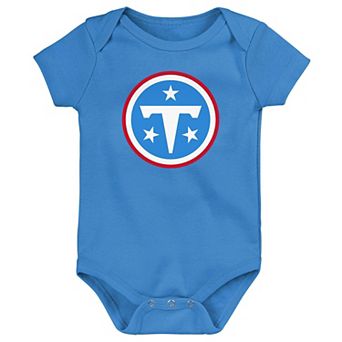 Newborn Outerstuff Light Blue Tennessee Titans Primary Logo Bodysuit