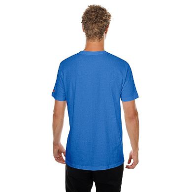 Men's New Era Royal New York Mets Oversized Throwback Distressed T-Shirt