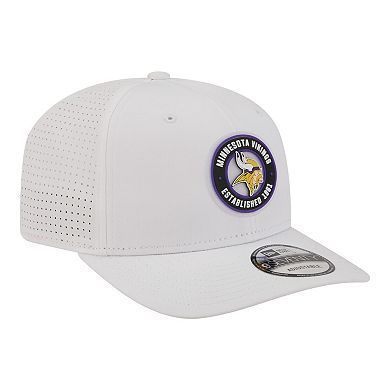 Men's New Era White Minnesota Vikings COOLERA 9SEVENTY Adjustable Hat