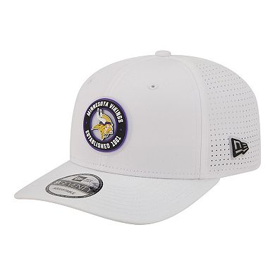 Men's New Era White Minnesota Vikings COOLERA 9SEVENTY Adjustable Hat