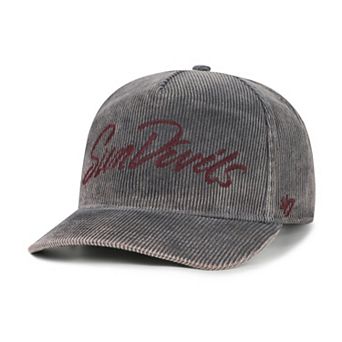 Men's '47 Gray Arizona State Sun Devils Reclaim Snow Wash Corduroy Hitch Adjustable Hat