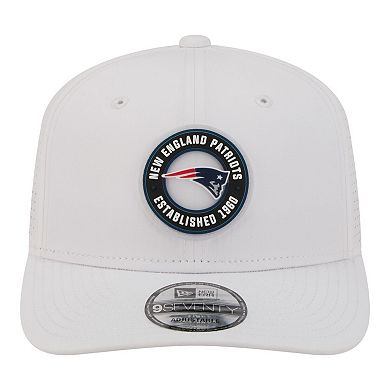 Men's New Era White New England Patriots COOLERA 9SEVENTY Adjustable Hat