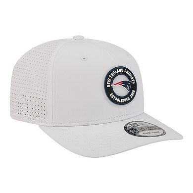 Men's New Era White New England Patriots COOLERA 9SEVENTY Adjustable Hat