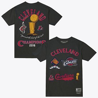 Men's Mitchell & Ness Charcoal Cleveland Cavaliers Hardwood Classics Legacy Defined T-Shirt