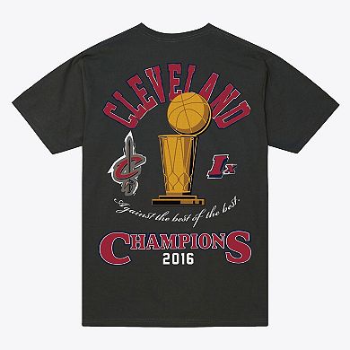 Men's Mitchell & Ness Charcoal Cleveland Cavaliers Hardwood Classics Legacy Defined T-Shirt