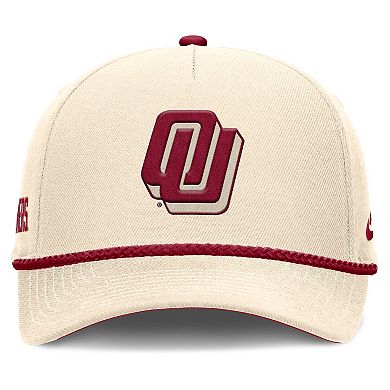 Unisex Nike Natural Oklahoma Sooners Legacy Vintage Rope Rise Adjustable Hat