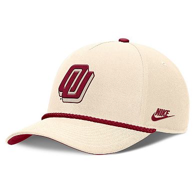 Unisex Nike Natural Oklahoma Sooners Legacy Vintage Rope Rise Adjustable Hat