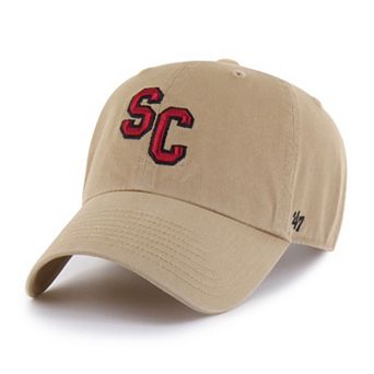 Men's '47 Khaki South Carolina Gamecocks Vault Clean Up Adjustable Hat