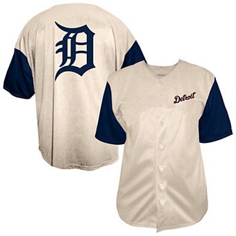 Men's Profile Cream Detroit Tigers Big & Tall Full-Button Jersey