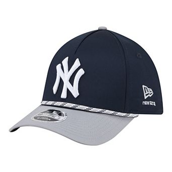 Men's New Era Navy/Gray New York Yankees Rope M-Crown A-Frame 39THIRTY Flex Hat