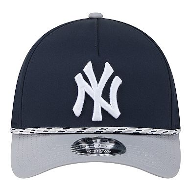 Men's New Era Navy/Gray New York Yankees Rope M-Crown A-Frame 39THIRTY Flex Hat