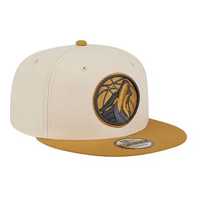 Men's New Era Cream/Tan Minnesota Timberwolves Two-Tone Color Pack 9FIFTY Snapback Hat