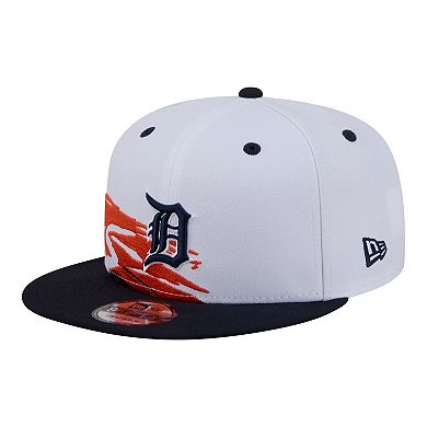 Men's New Era White/Navy Detroit Tigers 9FIFTY Snapback Hat