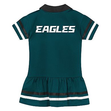Girls Toddler Outerstuff Midnight Green Philadelphia Eagles Star Player Dress