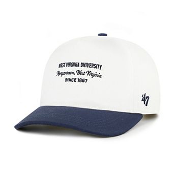 Men's '47 White West Virginia Mountaineers Contemporary Basics Two-Tone Hitch Adjustable Hat