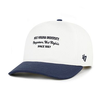 Men's '47 White West Virginia Mountaineers Contemporary Basics Two-Tone Hitch Adjustable Hat