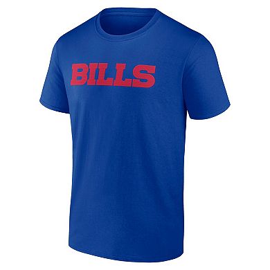 Men's Logo Athletic Royal Buffalo Bills #1 Dad Jersey T-Shirt