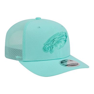 Men's New Era Turquoise Philadelphia Eagles Color Pack 9SEVENTY Adjustable Hat