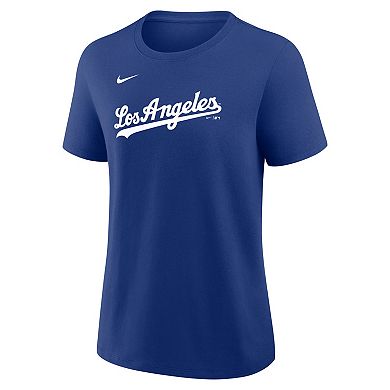Women's Nike Freddie Freeman Royal Los Angeles Dodgers Alternate Name & Number T-Shirt
