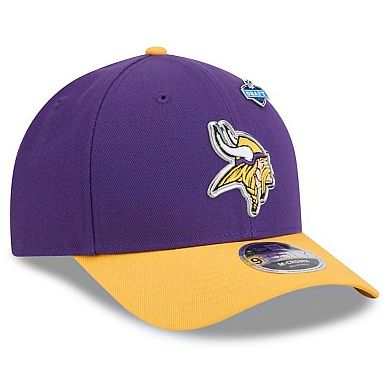 Men's New Era Purple/Gold Minnesota Vikings 2026 NFL Draft 9FORTY M-Crown Adjustable Hat