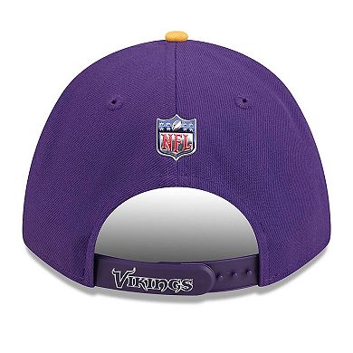 Men's New Era Purple/Gold Minnesota Vikings 2026 NFL Draft 9FORTY M-Crown Adjustable Hat