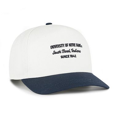 Men's '47 White Notre Dame Fighting Irish Contemporary Basics Two-Tone Hitch Adjustable Hat