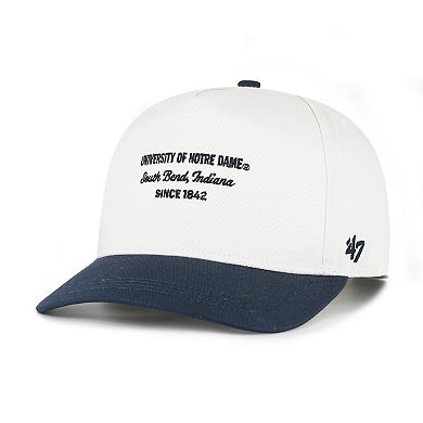 Men's '47 White Notre Dame Fighting Irish Contemporary Basics Two-Tone Hitch Adjustable Hat