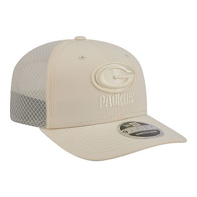 Men's New Era Cream Green Bay Packers Color Pack 9SEVENTY Adjustable Hat
