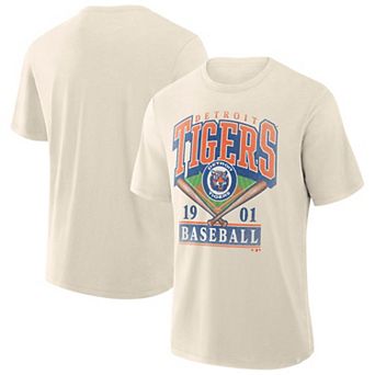 Men's Profile Cream Detroit Tigers Big & Tall Screen Print T-Shirt