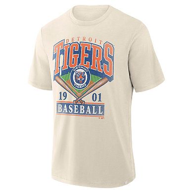 Men's Profile Cream Detroit Tigers Big & Tall Screen Print T-Shirt