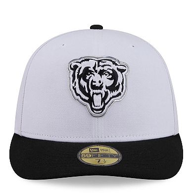 Men's New Era White/Black Chicago Bears 2026 NFL Draft Pre-Curved 59FIFTY Fitted Hat