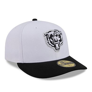 Men's New Era White/Black Chicago Bears 2026 NFL Draft Pre-Curved 59FIFTY Fitted Hat