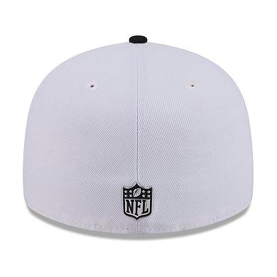 Men's New Era White/Black Chicago Bears 2026 NFL Draft Pre-Curved 59FIFTY Fitted Hat