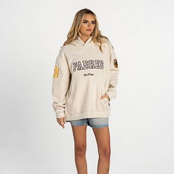 Women's The Wild Collective Cream San Diego Padres Oversized Cord Hoodie