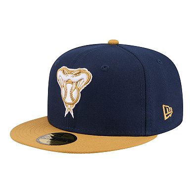 Men's New Era Navy/Khaki Arizona Diamondbacks Two-Tone Color Pack 59FIFTY Fitted Hat
