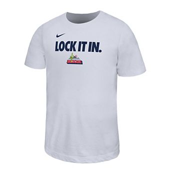 Youth Nike White Arizona Wildcats 2026 On-Court Bench Legend Dri-FIT T-Shirt