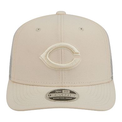 Men's New Era Light Beige Cincinnati Reds Color Pack 9SEVENTY Trucker Adjustable Hat