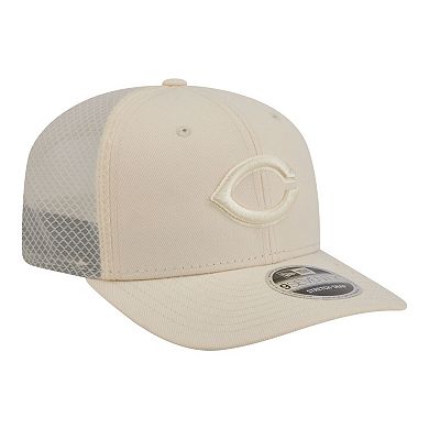 Men's New Era Light Beige Cincinnati Reds Color Pack 9SEVENTY Trucker Adjustable Hat